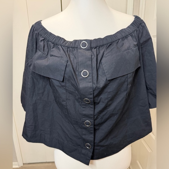 Free People Black Off-Shoulder Top - Picture 5 of 9